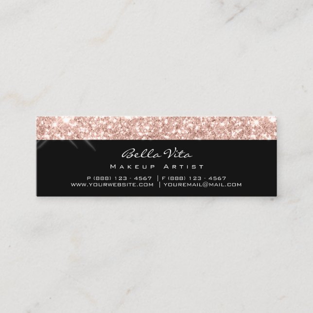 Treuekarte 6 Steine Makeup Schönheit Rose Black Sp (Vorderseite)