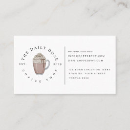Treuekarte für Coffee Shop Business Card Visitenkarte