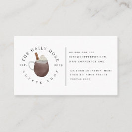 Treuekarte für Coffee Shop Business Card Visitenkarte