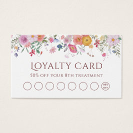 Treuekarte für frische Wildblumen