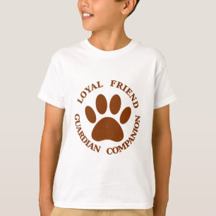 Treuer Freund Hundepfote T-Shirt