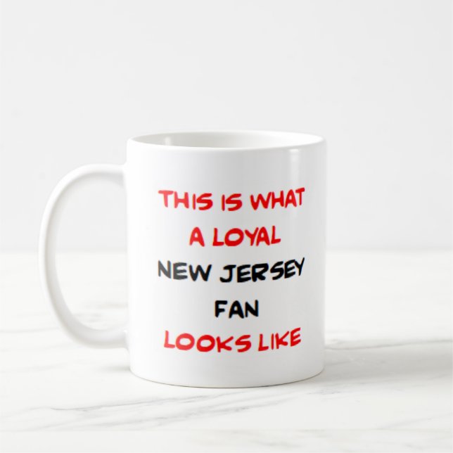 treuer New-Jersey-Fan Kaffeetasse (Links)