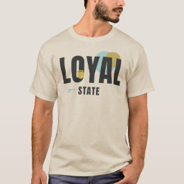 TREUER STAAT – Geometrisches Typografie-Design für T-Shirt