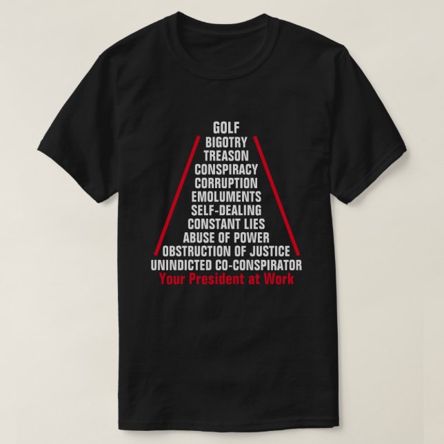 Treuhandabsprachen Korruption Behinderung Trump Au T-Shirt (Design vorne)
