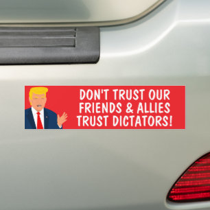 Treuhanddiktatoren Funny Anti Trump Autoaufkleber