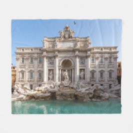 Trevi-Brunnen am frühen Morgen - Rom, Italien Fleecedecke