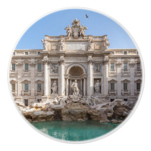 Trevi-Brunnen am frühen Morgen - Rom, Italien Keramikknauf