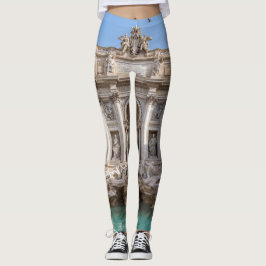 Trevi-Brunnen am frühen Morgen - Rom, Italien Leggings