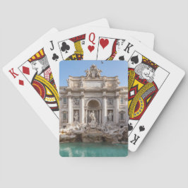 Trevi-Brunnen am frühen Morgen - Rom, Italien Spielkarten