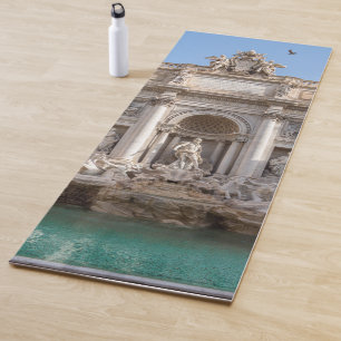 Trevi-Brunnen am frühen Morgen - Rom, Italien Yogamatte