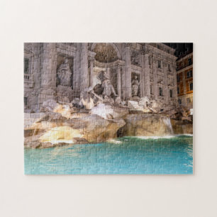 Trevi-Brunnen bei Nacht - Rom, Italien