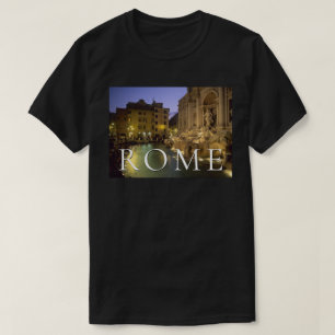 Trevi-Brunnen bei Nacht Rom, Latium, Italien T-Shirt
