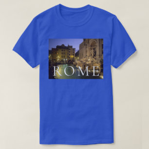 Trevi-Brunnen bei Nacht Rom, Latium, Italien T-Shirt