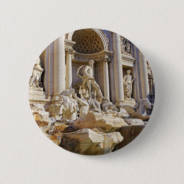 Trevi-Brunnen Button (Vorderseite)