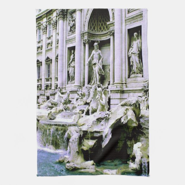 Trevi-Brunnen Geschirrtuch (Vertikal)
