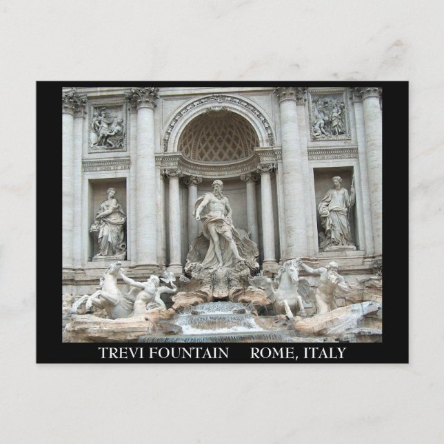 Trevi-Brunnen in Rom, Italien Postkarte (Vorderseite)