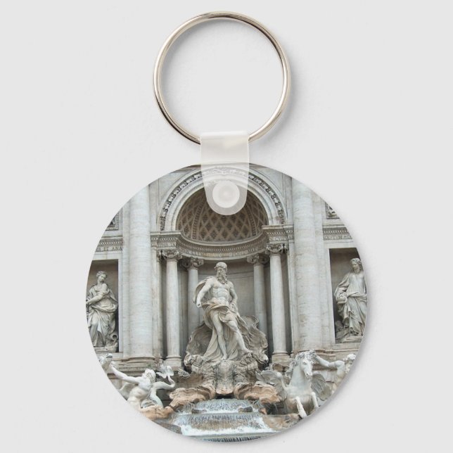 Trevi-Brunnen in Rom, Italien Schlüsselanhänger (Vorderseite)
