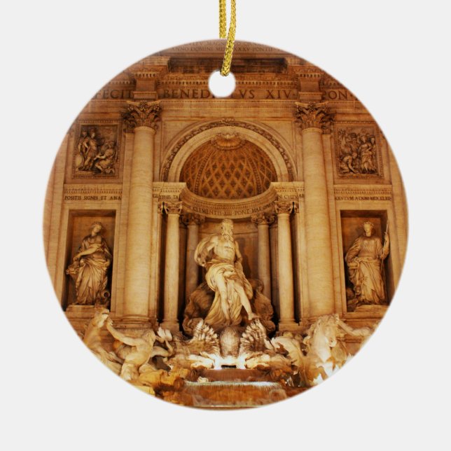 Trevi-Brunnen Keramikornament (Vorne)