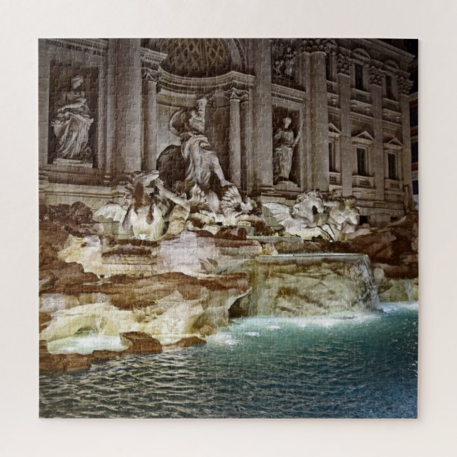 Trevi-Brunnen - Rom, Italien - 20x20 - 676 PC (Vertikal)