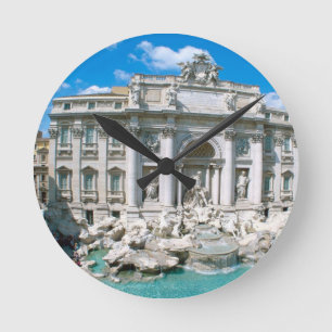 Trevi-Brunnen-Rom-Italien [kan.k] .JPG Runde Wanduhr