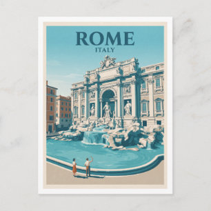 Trevi-Brunnen, Rom Italien Postkarte