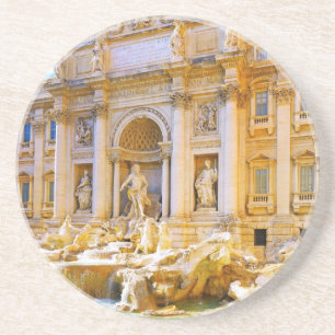 Trevi-Brunnen Rom Italien Reise Souvenir Design Getränkeuntersetzer