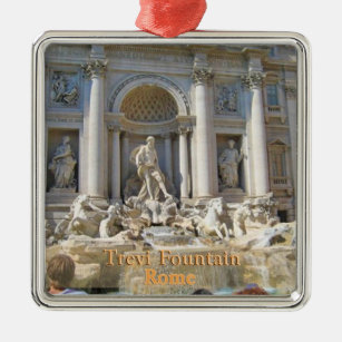 Trevi-Brunnen Rom Italien Silbernes Ornament
