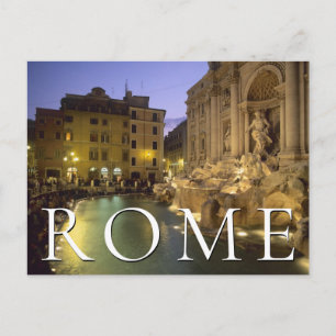 Trevi Brunnen Rom, Italien Vielen Dank Postkarte
