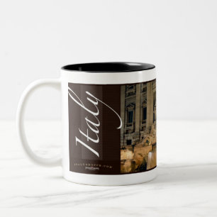 Trevi-Brunnen, Rom, Italien Zweifarbige Tasse