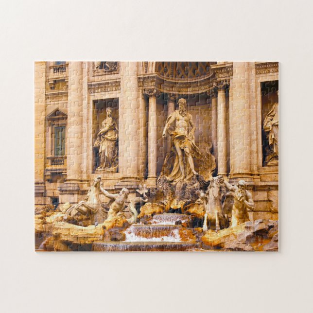 Trevi Brunnen Rom. Jigsaw Puzzle (Horizontal)
