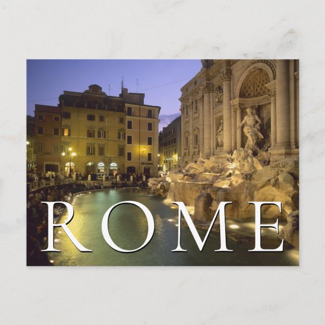 Trevi Brunnen | Rom, Latium, Italien Postkarte (Vorderseite)