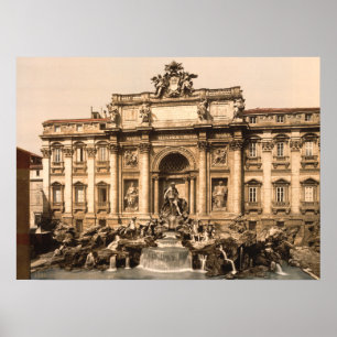 Trevi-Brunnen, Rom, Lazio, Italien Poster