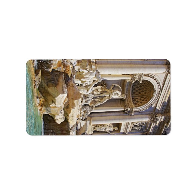 Trevi Fountain Adressaufkleber (Vorne)