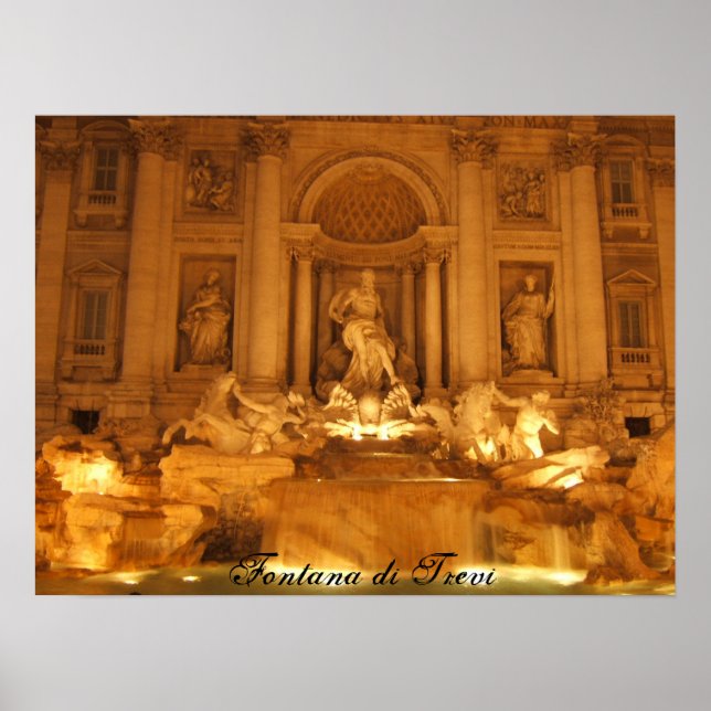 Trevi Fountain, Fontana di Trevi Poster (Vorne)