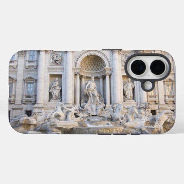 Trevi Fountain iPhone 16 Hülle (Rückseite (Horizontal))