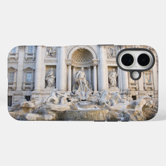 Trevi Fountain iPhone 16 Plus Hülle (Rückseite (Horizontal))