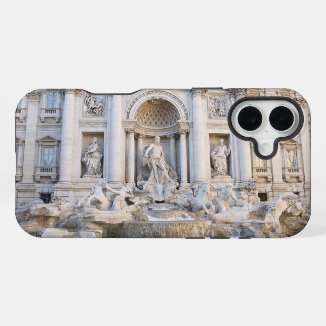 Trevi Fountain iPhone 16 Plus Hülle (Rückseite (Horizontal))