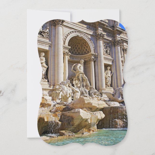 Trevi Fountain Karte (Vorderseite)