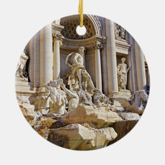 Trevi Fountain Keramik Ornament (Hinten)