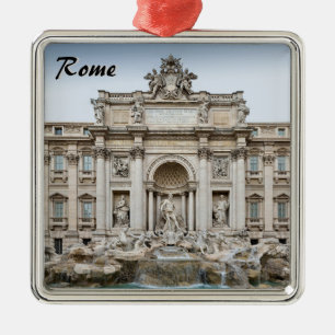 Trevi Fountain Ornament Aus Metall