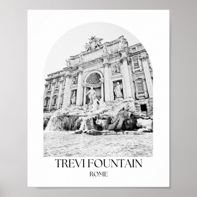 Trevi Fountain Rom Foto Printing Poster (Vorne)