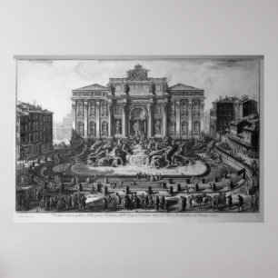 Trevi Fountain Rom - Giovanni Battista Piranesi Poster