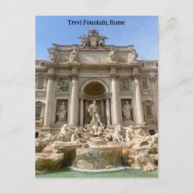 Trevi Fountain, Rom, Italien Design Postkarte (Vorderseite)