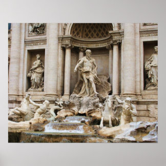 Trevi Fountain Rom Italien Foto Poster