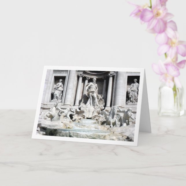 Trevi Fountain, Rom, Italien Karte (Orchidee)