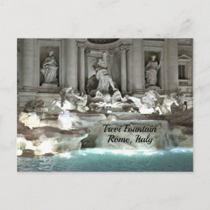 Trevi Fountain, Rom Italien Postkarte