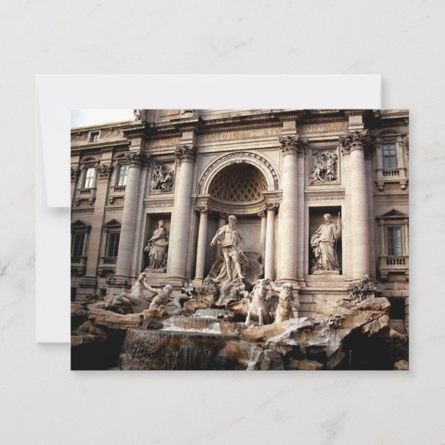 Trevi Fountain Rom Italien Reisen (Vorderseite)