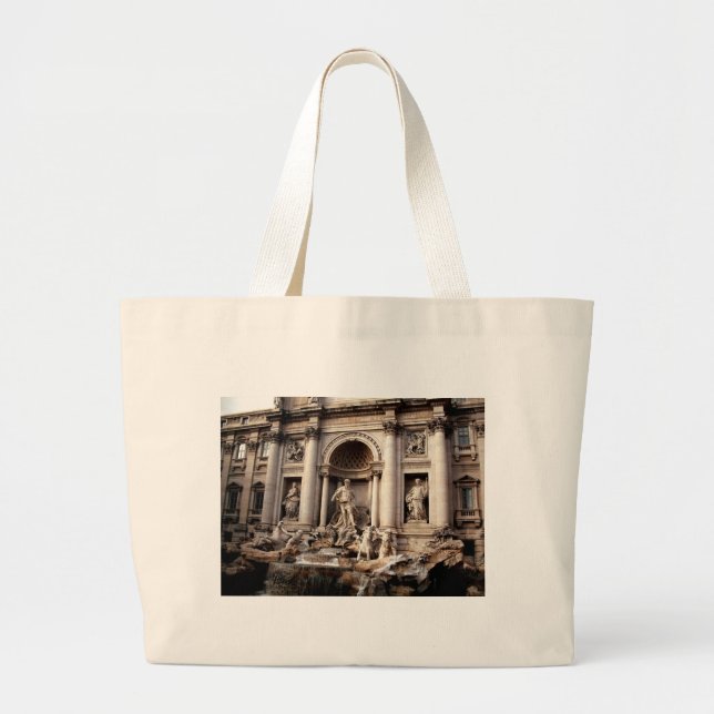 Trevi Fountain Rom Italien Reisen Jumbo Stoffbeutel (Vorne)