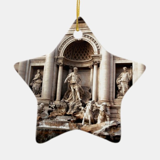 Trevi Fountain Rom Italien Reisen Keramikornament (Vorne)