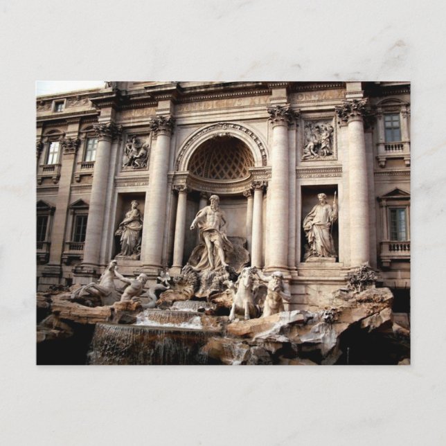 Trevi Fountain Rom Italien Reisen Postkarte (Vorderseite)